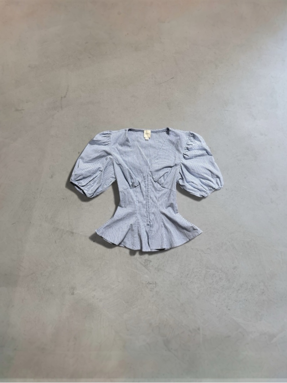 Anthropologie Maeve V-Neck Peplum Blouse